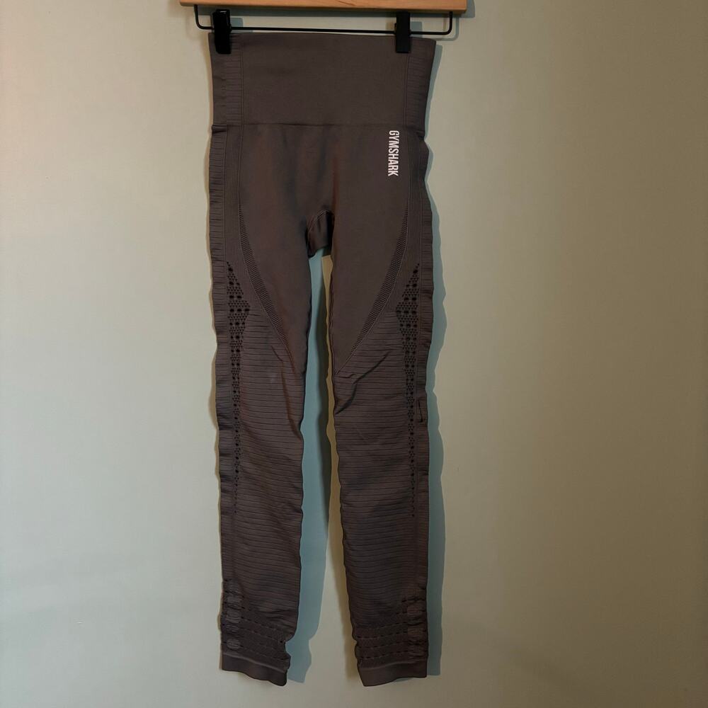 Gymshark Gray Size xs Perforated High Waist Leggings